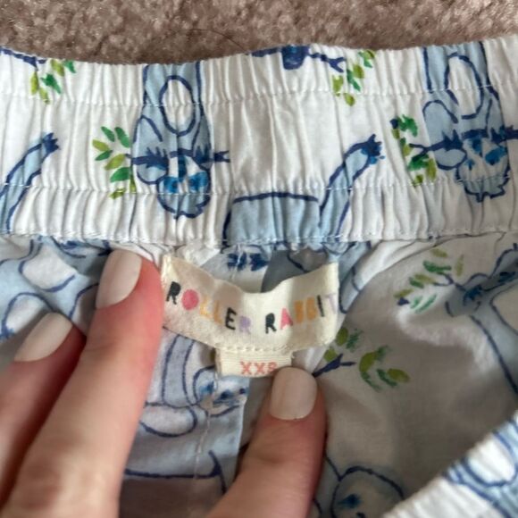 NEW NWOT Roller Rabbit Sleepy Sloth Liza Lounge Set Pants & Top Pajamas Size nXS - Picture 8 of 13